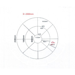 Granitcirkel 2.5m Ljusgrå Cirklar