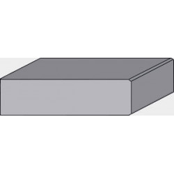 Välj:  -  Kantprofil Rak fasad kantprofil  -  Ange synliga kanters längd i mm 