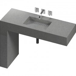 Equilibrium Handfat med 16cm kant Silestone handfat