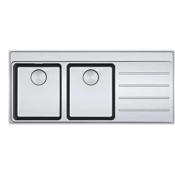 Franke Mythos MYX 221-116 TL, vänster, push-knob, v-lås