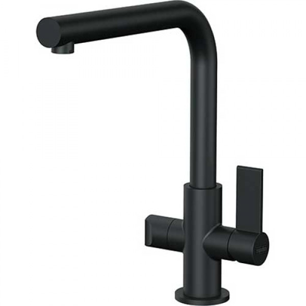 Franke Blandare Neptune, fast, black (Med diskavstängning)