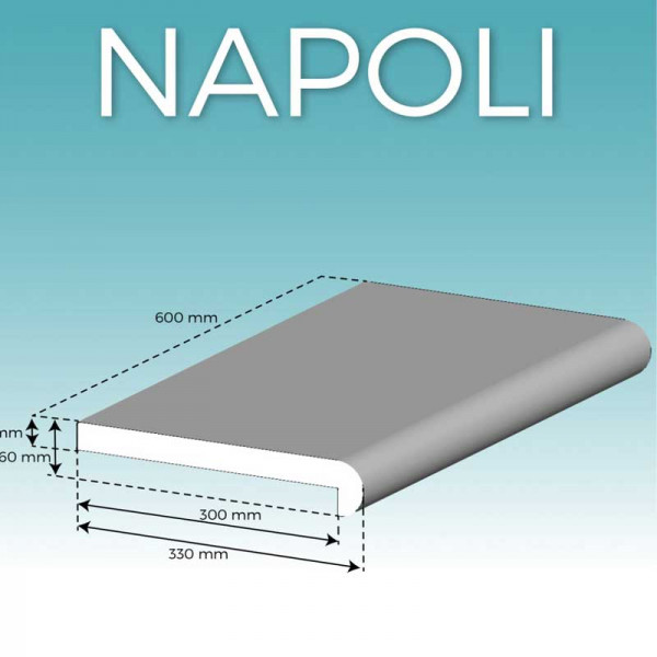 Napoli Poolstenspaket Rektangulär Rektangulära pooler