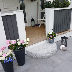 Entresteg Granit Halvrund Mini 100cm Entresteg