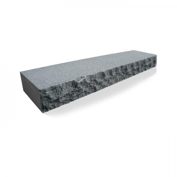 Trappblock Mörkgrå Granit 150cm Trappblock