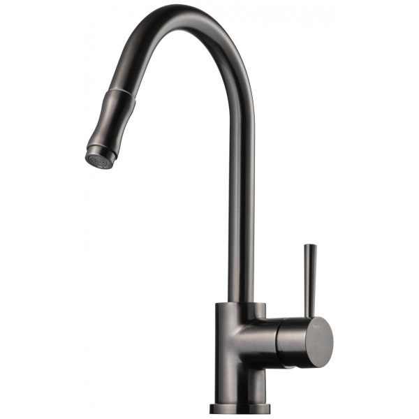 Tapwell Köksblandare EVO185 Brushed Black Chrome